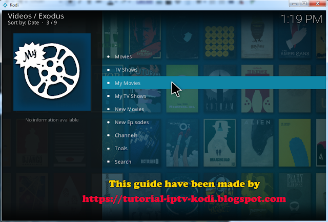 Installed exodus addon for kodi 17 crypton