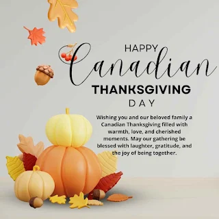 Image of Happy Canadian Thanksgiving Day Wishes for Family