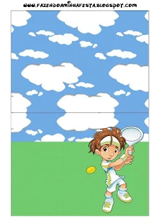 Tennis Boy Free Printable Candy Bar Labels.