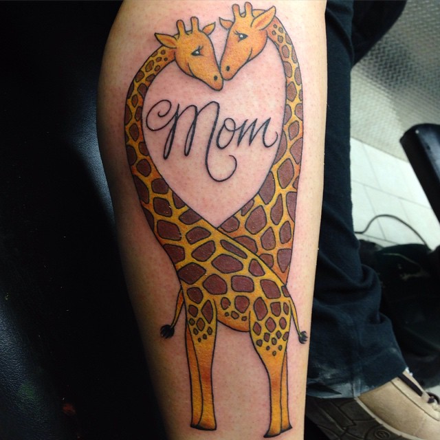 tatuagem de girafa