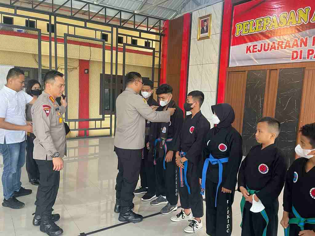 Polresta Deli Serdang Lepas Atlet HAPKIDO Kabupaten DS ikuti Kejurnas Ke-5 Tahun 2022