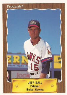 Jeff Ball 1990 Boise Hawks card