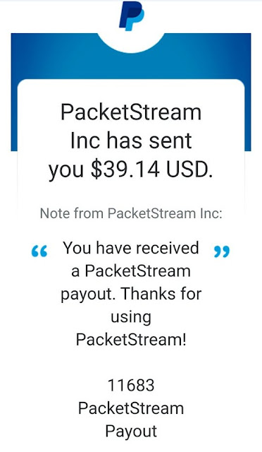 Packetstream payment proof. Earn money online with packetstream.