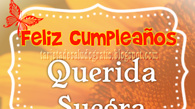 Tarjeta de feliz cumpleaños querida suegra