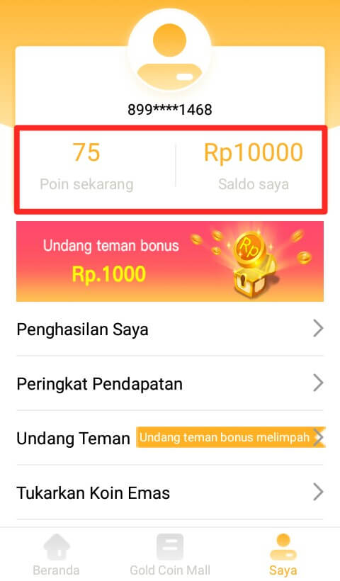 Cara lain untuk mendapatkan Uang adalah dengan mengundang teman Anda melalui link refferal. Jika teman Anda berhasil mendaftar, Anda akan memperoleh Rp. 1000. Jika teman Anda berhasil mendownload aplikasi News Cat dan mendaftar, Maka Anda akan memperoleh Rp. 10.000,-.