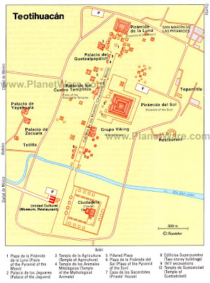 teotihuacan map pyramids tour city