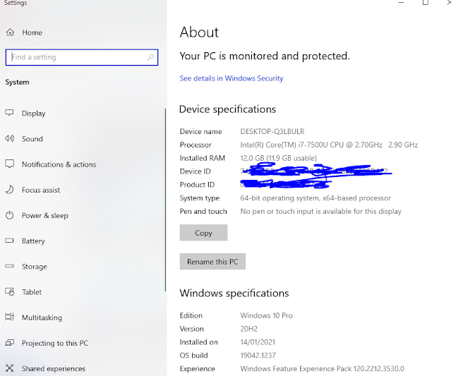 cara mengetahui spesifikasi komputer di windows 10