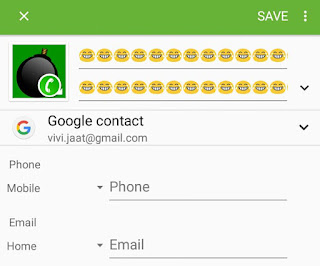 Add smileys in contact name
