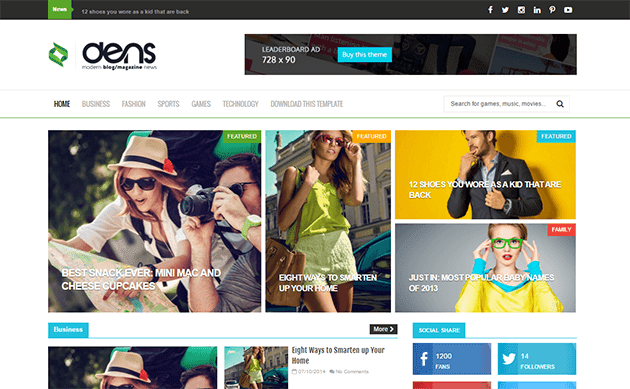 Dens Blogger Template