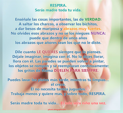 Respira, Serás madre toda tu vida • Reflexiones