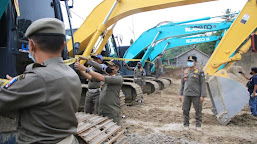 Tiga Galian Pasir di Mancak di Segel Satpol PP Kabupaten Serang