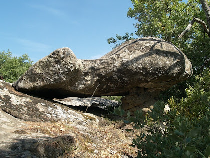 El fals dolmen vist des de migdia