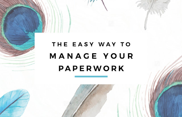 The Easy Way to Manage Your Paperwork - Get those bills and expenses organized, and make tax time a breeze with this simple system! // Eliza Ellis