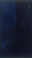 Mark Grotjahn Blue Painting Light to Dark II