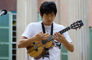 jake shimabukuro with ukulele strap