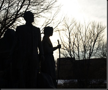 Underground railroad monument, Battle Creek MI