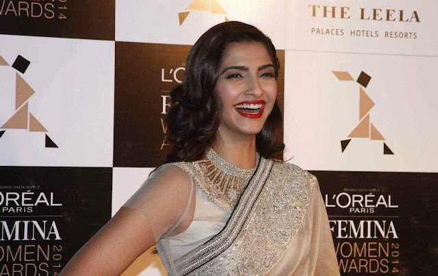 Bollywood actress sonam kapoor in saree latest hd photos