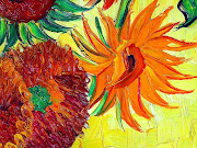 E guarde as flores minhas (van gogh sunflowers detail )