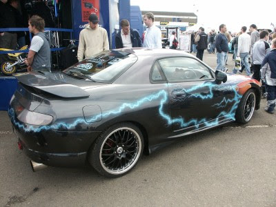 Mitsubishi GTO 400 Custom Airbrush Designs