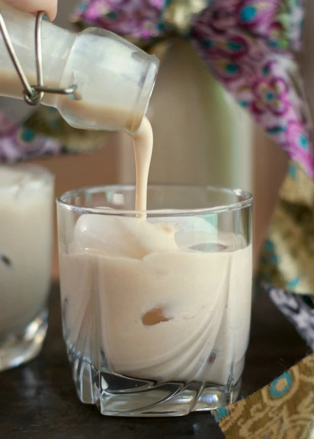 Homemade Irish Cream is super easy to make and tastes so much better than store-bought.  Add it to your coffee, drink it on the rocks, or give a bottle away as a gift!