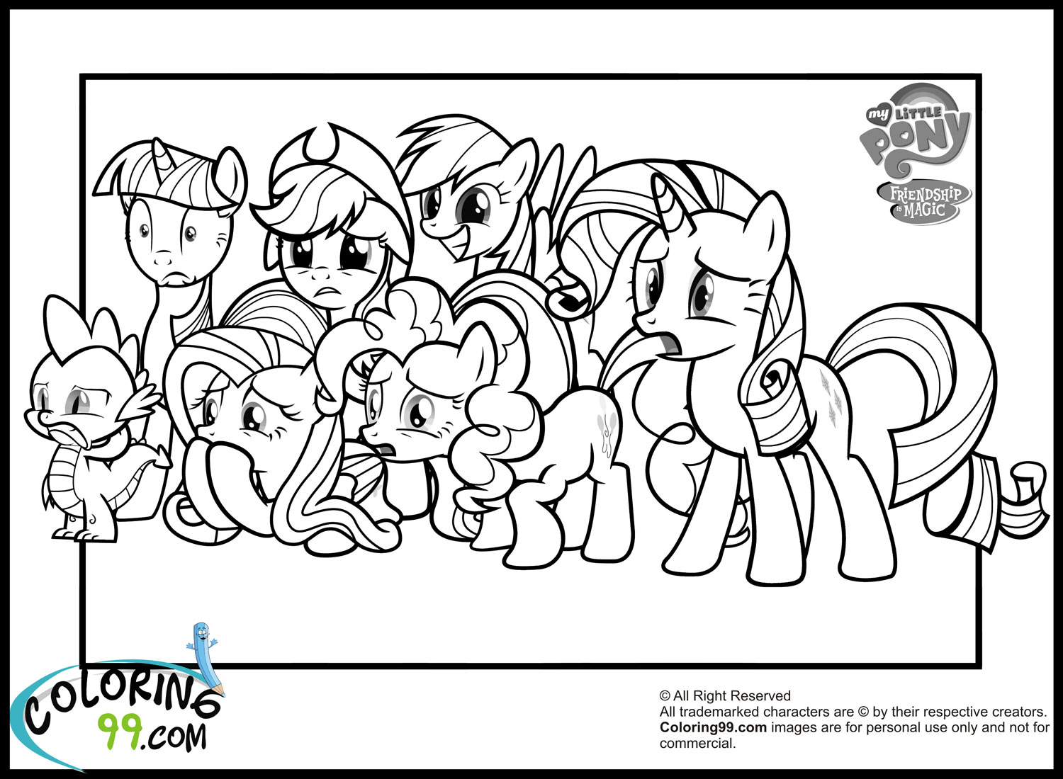 Download My Little Pony Coloring Pages | Team colors