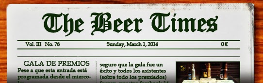 Dominical de noticas sobre cerveza. Pulsa aquí si no te carga para leer el periódico