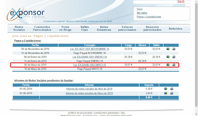 Total de liquidación después de descuento.