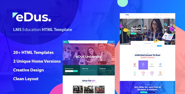 Beautiful Online Courses & Education HTML Template 