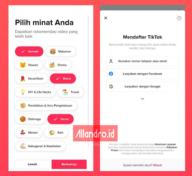 daftar event tiktok