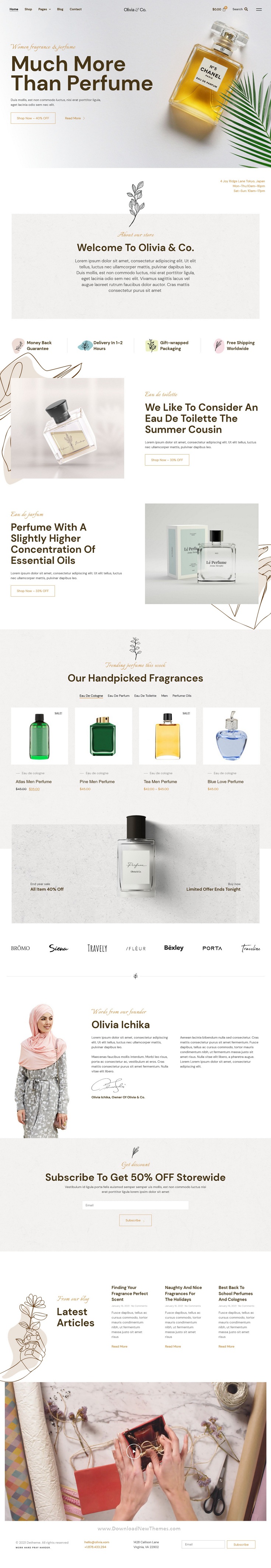 Perfume & Fragrance WooCommerce Template Kit