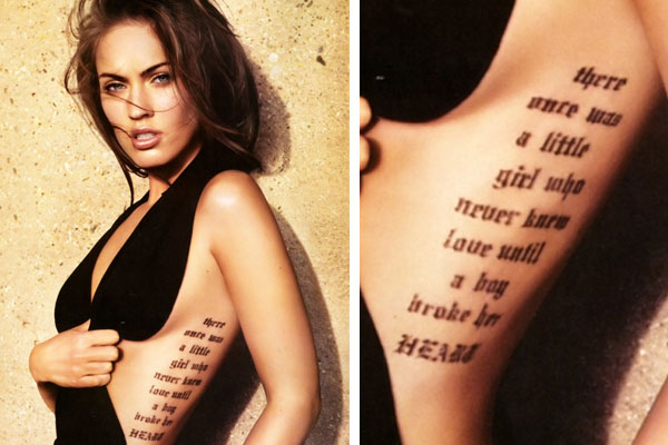 Megan Fox Tattoos