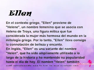 significado del nombre Ellen