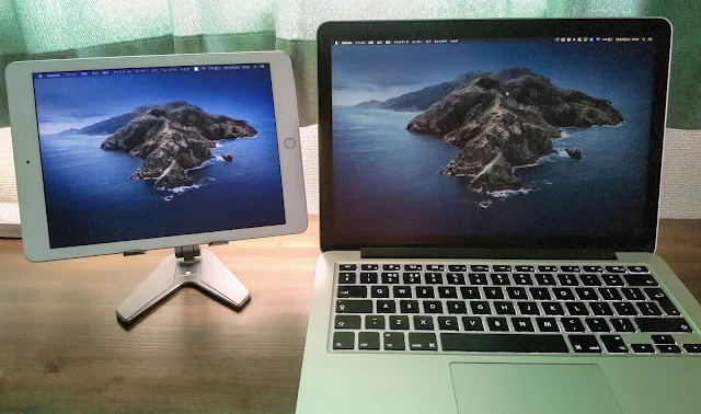 iPadとMacbookを同期させている