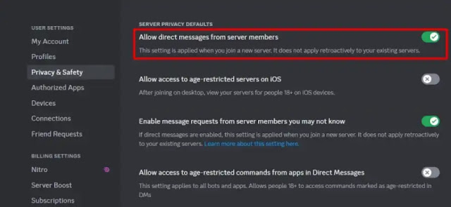 Cara Memblokir Pesan Spam di Discord-3