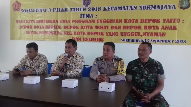 Kecamatan Sukmajaya Perkuat Sinergitas Tiga Pilar