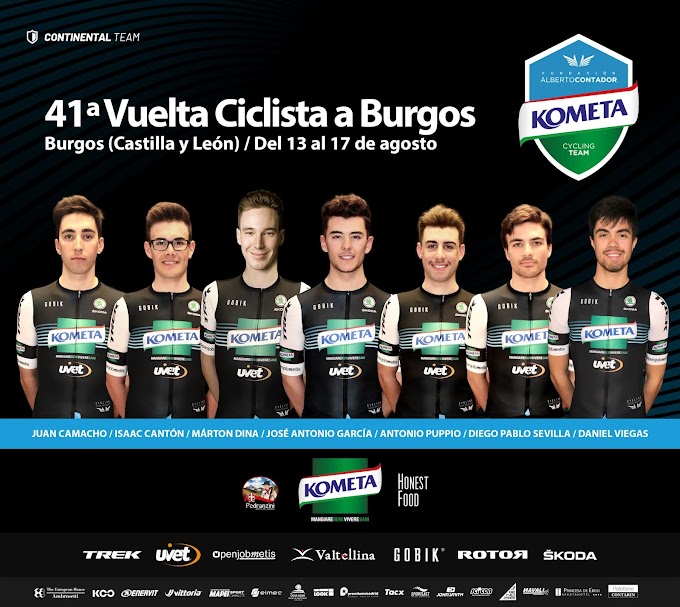 El Kometa Cycling Team vuelve a la Vuelta a Burgos  con mucha motivación y con el buen recuerdo de Matteo Moschetti