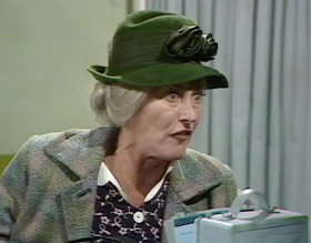 Stella Tanner in a BBC comedy sketch with Spike Milligan and John Bluthal in 'Q8'