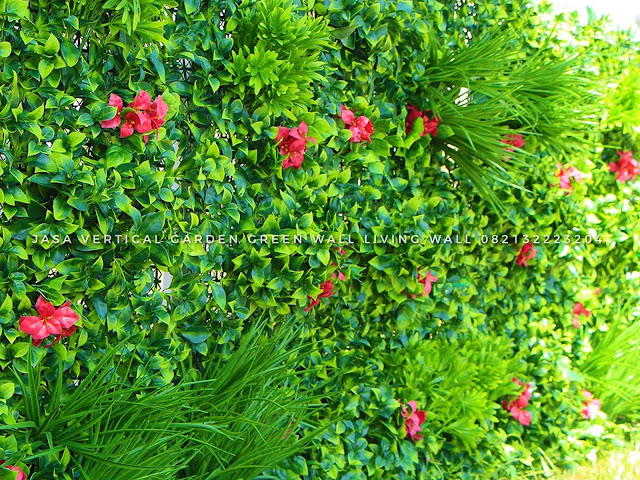 ARTIFICIAL PLANT/ARTIFICIAL FLOWER/VERTICAL GARDEN SINTETIS JASA PEMBUATAN VERTICAL GARDEN SINTETIS Membuat taman vertical garden sintetis adalah solusi terbaik untuk penghijauan vertical garden sintetis dengan menggunakan tanaman palsu atau taman tegak plastik, Taman vertical merupakan salah satu solusi dan alternative bagi siapapun yang ingin halaman rumahnya mempunyai taman Vertical Garden artificial sintetis adalah taman yang dibentuk dan dibuat dengan posisi tegak dan akan terlihat sangat indah