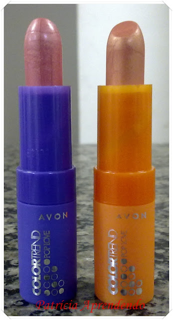 Batons Avon Color Trend Pop Love Tutti-fruti e Damasco