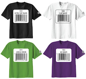 Krylon UPC Label T-Shirt Series by Sket One - Ultra-Flat Black, Flat White, Jungle Green & Icy Grape