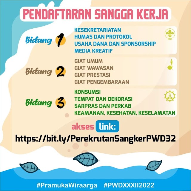 Pendaftaran Sangga Kerja PWD XXXII