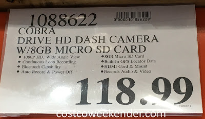 Deal for the Cobra Drive HD Dash Camera at Costco