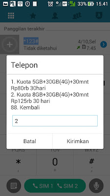 paket internet 3 4g non stop