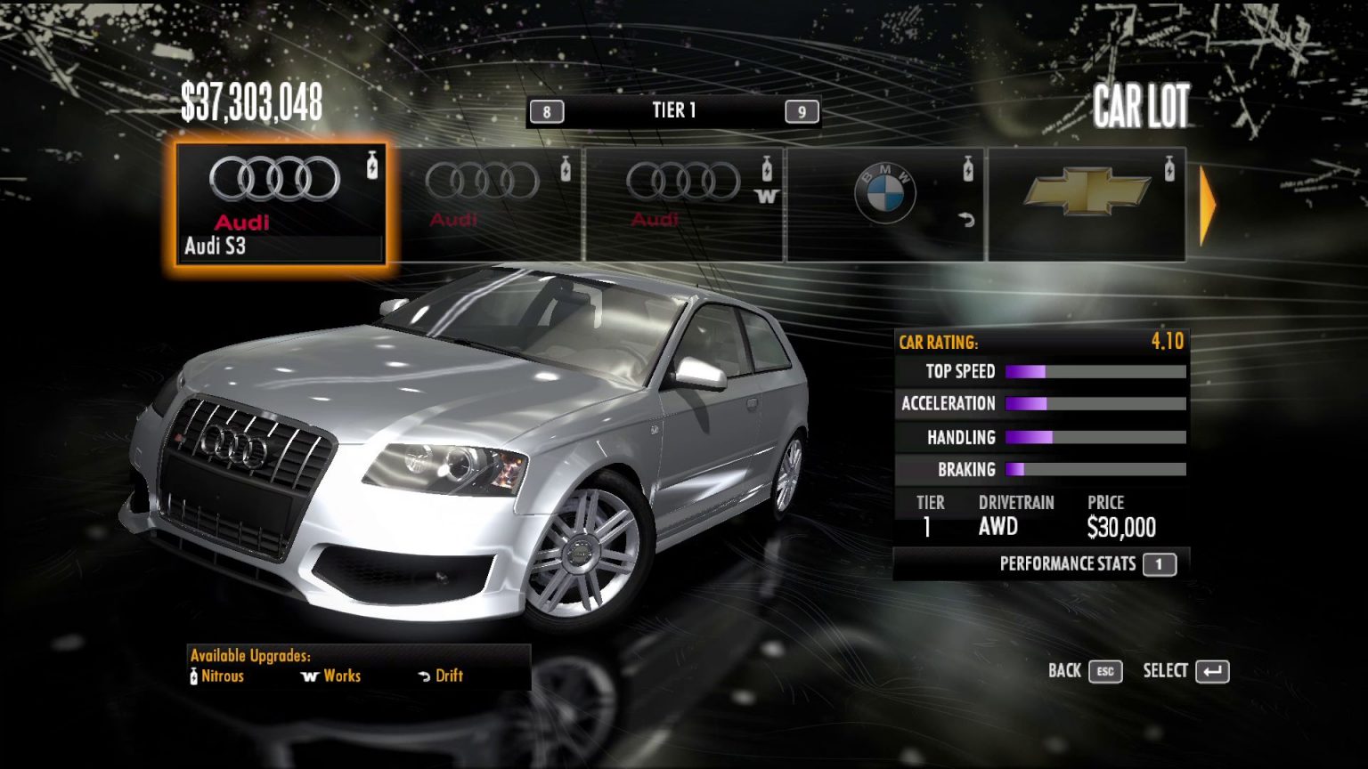 Need for Speed Shift PC 100% Savegame (All Cars Unlocked)