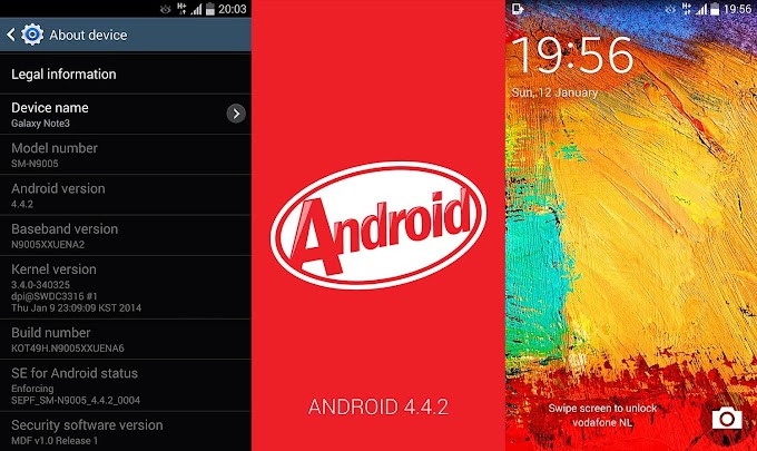 Comenzó el despliegue oficial de KitKat Android 4.4.2 para el Samsung Galaxy Note 3 