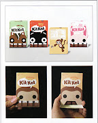 It uses cute cartoon animals and pastel colors to appeal to women and . (kitkat)