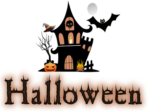 Halloween haunted house image