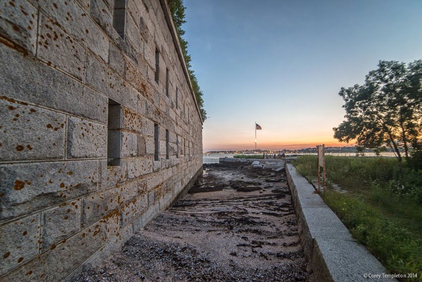 Fort Gorges in Portland, Maine July 2014 Summer New England City History photo by Corey Templeton