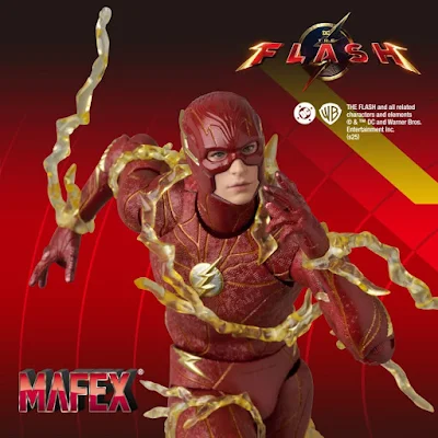 Figuras articuladas MAFEX de The Flash y Batman, versión Zack Snyder's Justice League, fabricadas por MEDICOM.
