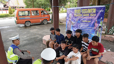 Ops Keselamatan Telabang, Satlantas Polresta Palangka Raya, Edukasi Larangan Balap Liar kepada Pemuda